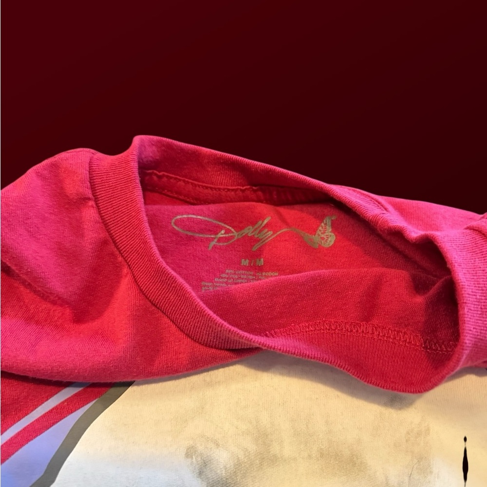 Pink Graphic T-Shirt with Dolly Design - Picture 2 of 3